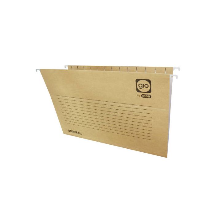 Carpeta Colgante Gio Cart.Cristal Visor Superior V Bicolor 240G Fº Prolongado Paquete De 25 (43200/K30020)