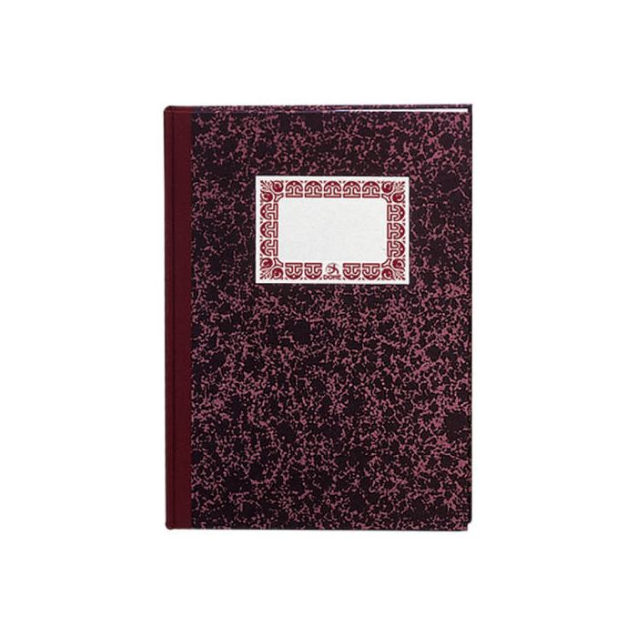 Cuaderno Cartoné Contabilidad Caja Burdeos Folio Natural 100 Hojas Numeradas Dohe 09951