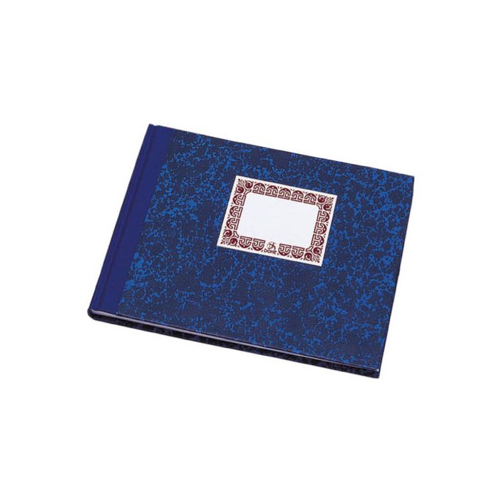 Libro de Cartoné Rayado Horizontal Azul 1/4 Apaisado 100 Hojas Dohe 09961