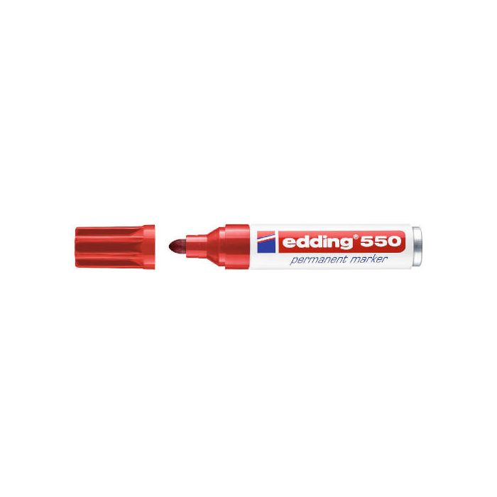 Rotulador edding 550 p. conica rojo (10550-02)