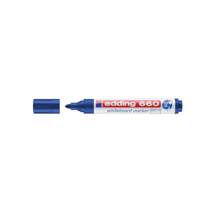 Marcador Pizarra Blanca 660 1,5-3Mm Azul Edding 660-03 10 unidades