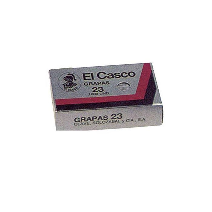 Caja de 1000 Grapas Galvanizadas Modelo 23/6G El Casco 1G00231