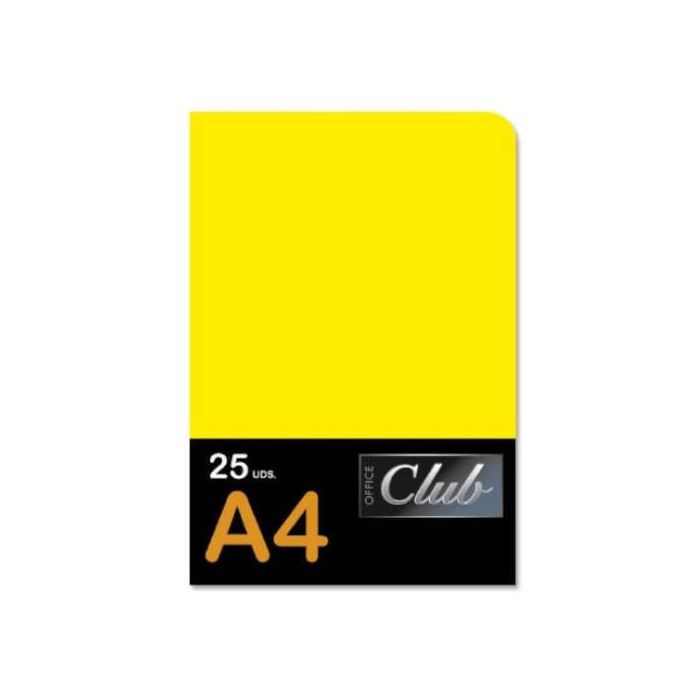 Pack 25 Unidades Subcarpeta Formato A4 Amarillo Office Club 318191