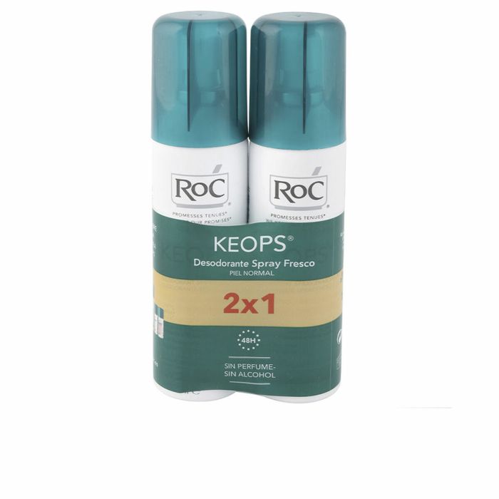 Desodorante en Spray Roc Keops Spray Fresco Fresco Spray 2 Piezas (2 x 150 ml)