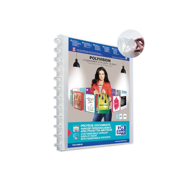 Elba Carpeta De Fundas Intercambiables Variozip 20 Fundas Polyvision Traslúcido A4 Elba Carpeta De Fundas Intercambiables Variozip 20 Fundas Polyvision Traslúcido A4
