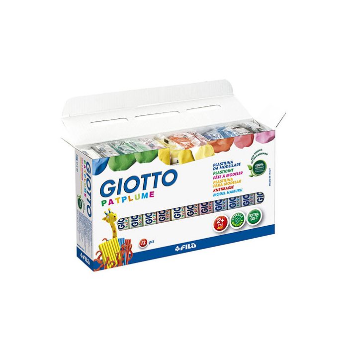 Caja 12 Plastilina Patplume 150G Giotto F51190000