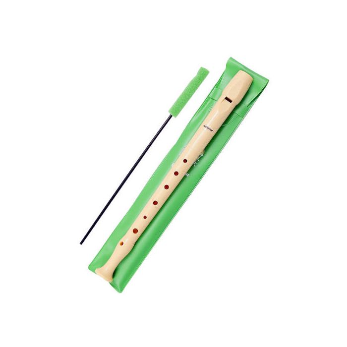 Hohner Flauta plastico color marfil funda verde