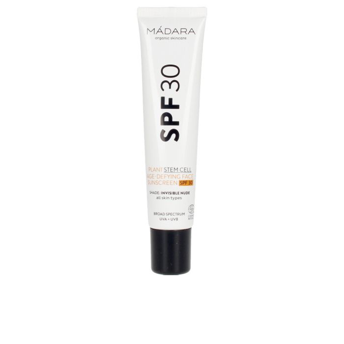 Mádara Organic Skincare PLANT STEM CELL Crema Solar Facial Antiedad SPF 30, 40 ml Mádara Organic Skincare PLANT STEM CELL Crema Solar Facial Antiedad SPF 30, 40 ml