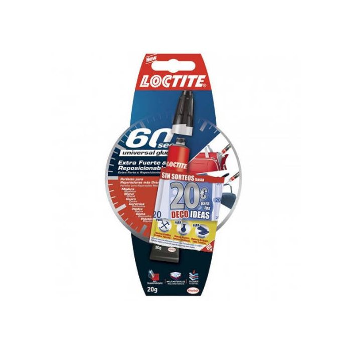 Pegamento en Tubo Loctite/ 60 Segundos/ 20g Pegamento en Tubo Loctite/ 60 Segundos/ 20g