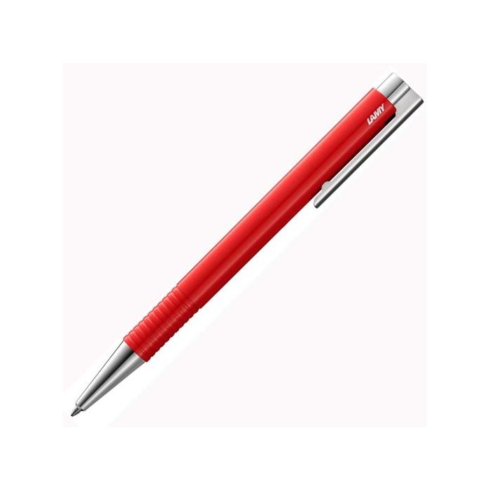 Lamy Bolígrafo logo m+ red punta b plástico rojo y acero pulido