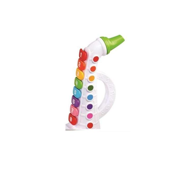 Saxofon infantil colores musicales con gran variedad de sonidos y 8 botones para reproducir notas musicales 2