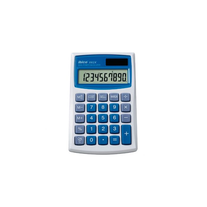 Calculadora de Bolsillo de 10 Digitos Modelo 082X Solar / Pila Ibico IB410017