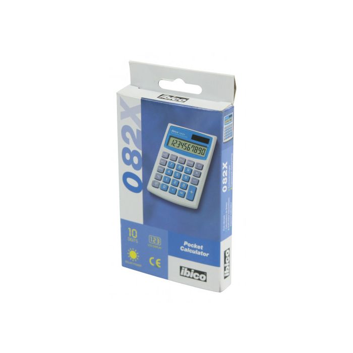 Calculadora de Bolsillo de 10 Digitos Modelo 082X Solar / Pila Ibico IB410017 1