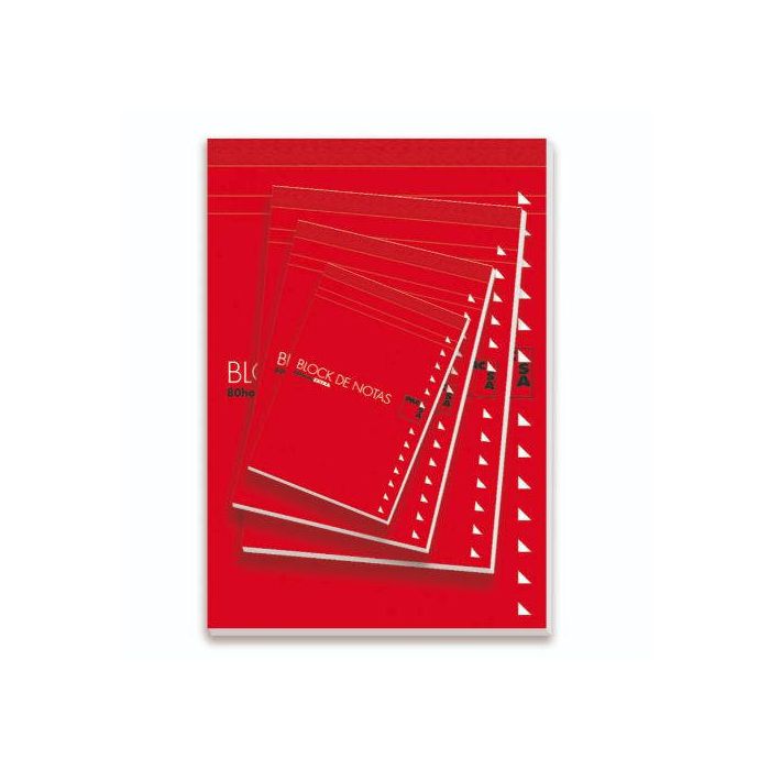 PACSA Bloc notas con tapa 80h 60g liso cuarto