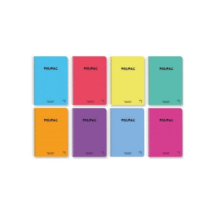 Cuaderno Serie Polipac Tapa Polipropileno Folio (215X310Mm.) 80 Hojas Cuadrícula 3X3 8 Colores Surtidos Pacsa 16954 5 unidades Cuaderno Serie Polipac Tapa Polipropileno Folio (215X310Mm.) 80 Hojas Cuadrícula 3X3 8 Colores Surtidos Pacsa 16954 5 unidades