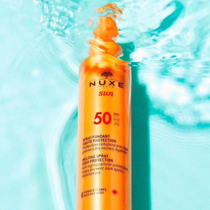 NUXE SUN leche en spray rostro y cuerpo protección alta SPF50 1