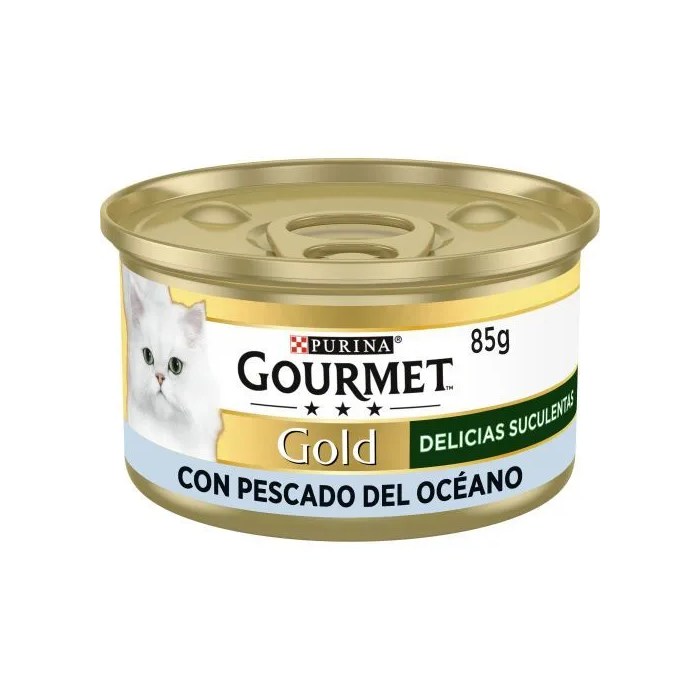 Purina Gourmet Gold Single Delicias Suculentas Pescado 24x85 gr