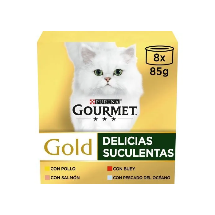 Purina Gourmet Gold Multi Delicias Suculentas 12x8X85 gr