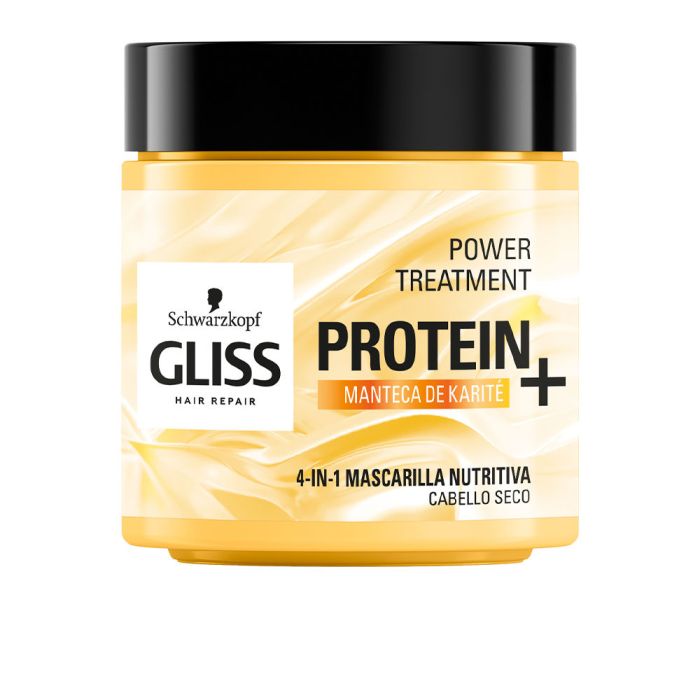 Gliss protein+ mascarilla nutrición cabello seco 400 ml
