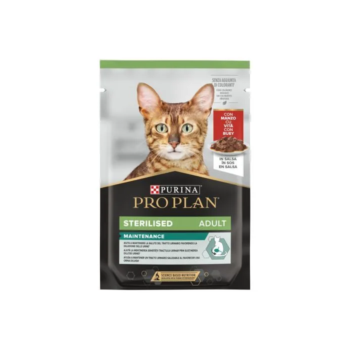 Purina Pro Plan Feline Esterilizado Carne 26x85 gr
