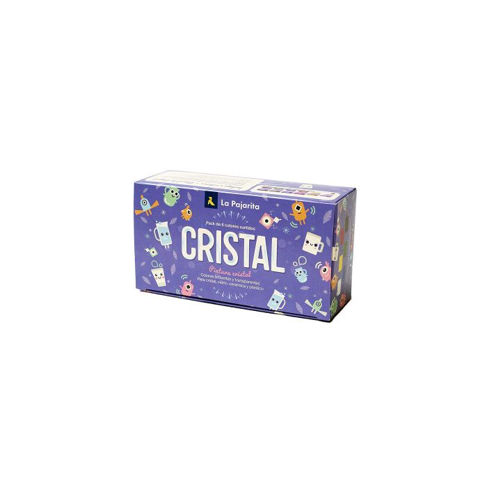 Témperas La Pajarita Crystal 6 Piezas Multicolor