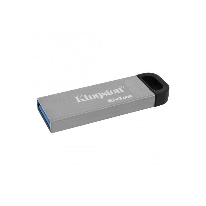 Memoria USB Kingston DTKN Llavero Plateado Negro 64 GB 1