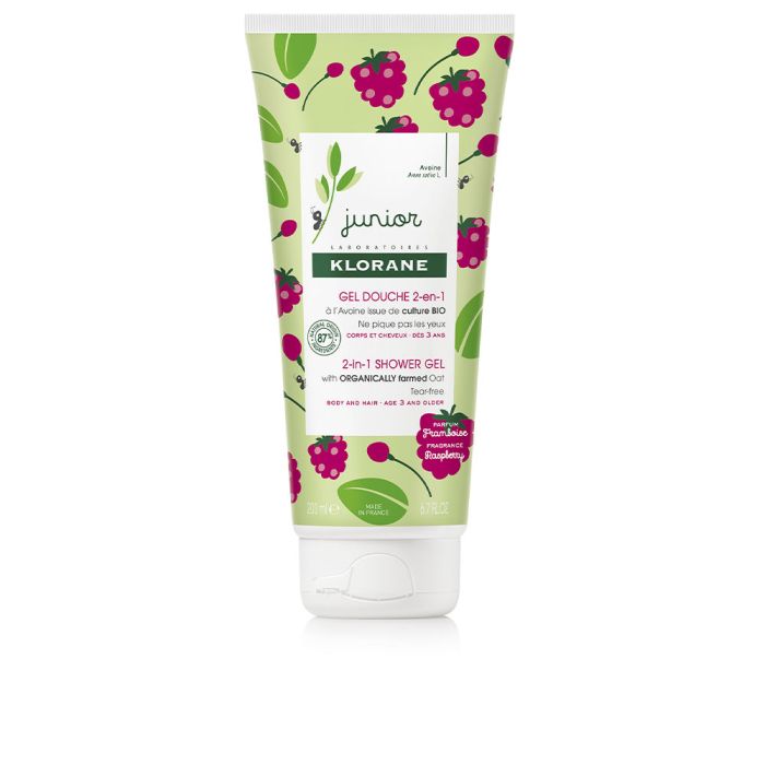 Junior bath gel hair&body #raspberry 200 ml