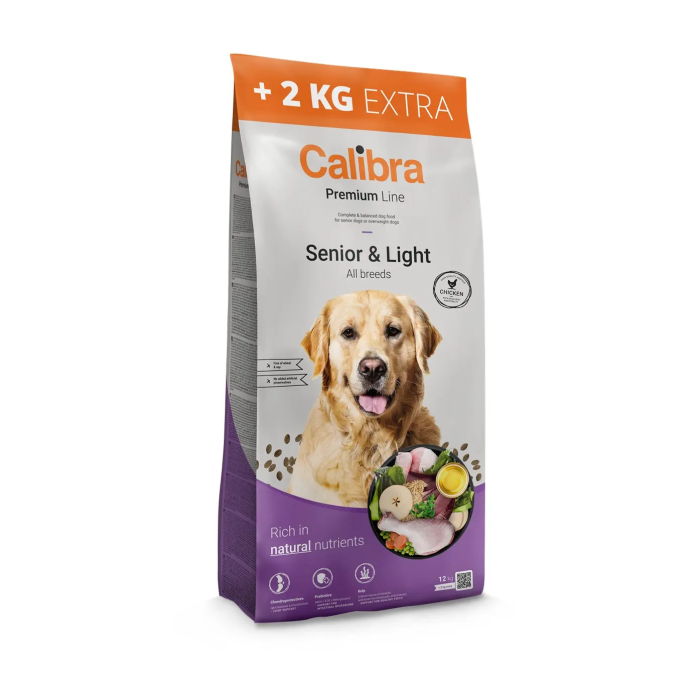 Calibra Dog Premium Line Senior&Light 12+2 kg