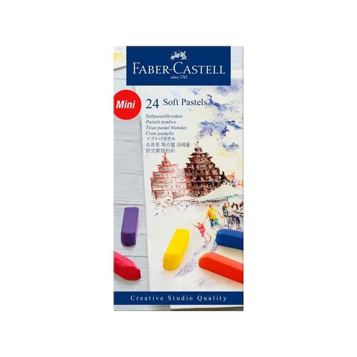 Faber Castell Tizas Pasteles Blandas Mini Estuche 24U C-Surtidos