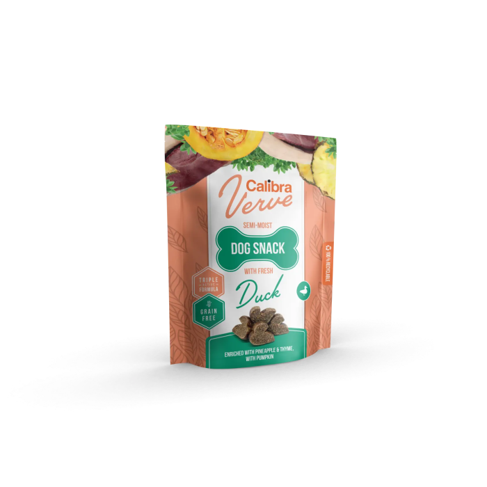 Calibra Dog Verve Snack Semihúmedo Pato Fresco 150 gr