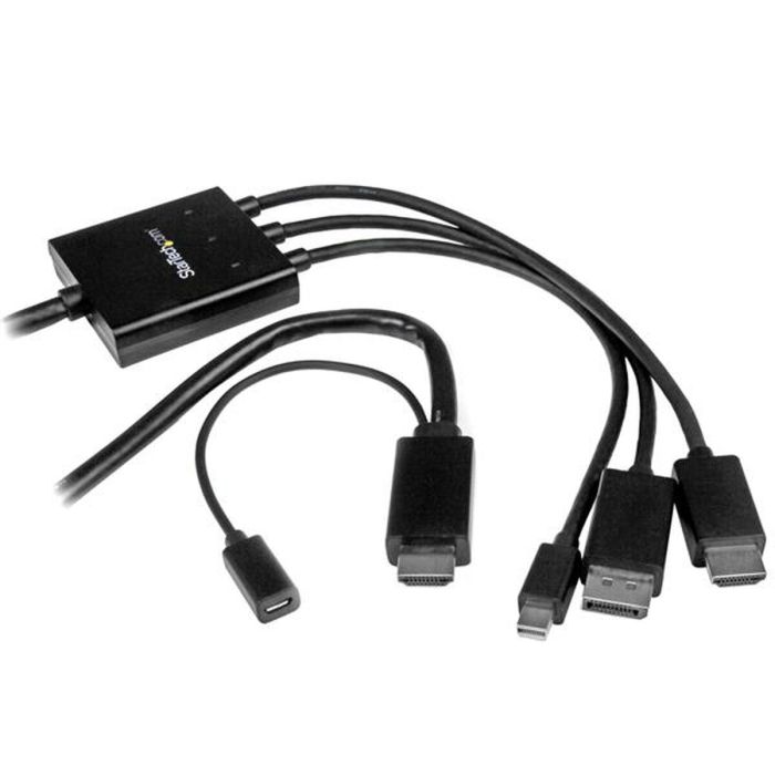 Adaptador Mini DisplayPort a HDMI Startech DPMDPHD2HD (2 m) Negro 2 Adaptador Mini DisplayPort a HDMI Startech DPMDPHD2HD (2 m) Negro 2