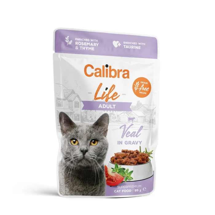 Calibra Cat Life Pouch Adult Ternera En Salsa 28x85 gr