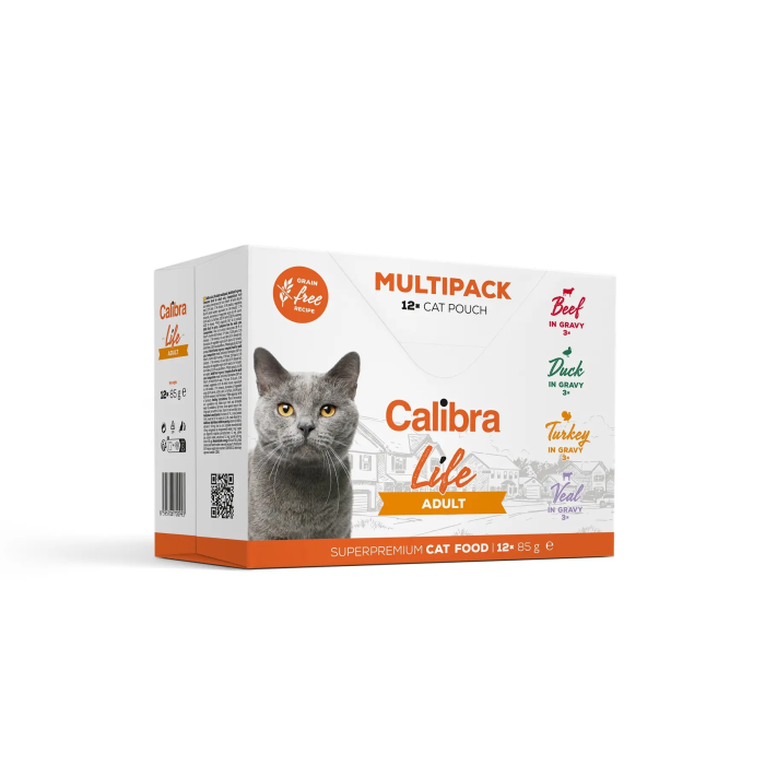 Calibra Cat Life Pouch Adult Multipack 12x85 gr