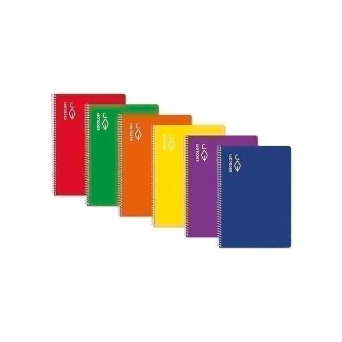Escolofi Cuaderno Grapada 50H A4 70 gr 6x6 mm C-Margen Tapa Dura Rojo -10U- Escolofi Cuaderno Grapada 50H A4 70 gr 6x6 mm C-Margen Tapa Dura Rojo -10U-