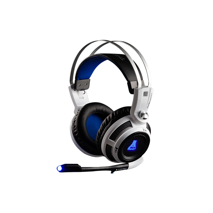 THE G-LAB Gaming Headset - Compatible Pc, Ps4 And Xbox - Illuminated- Grey (KORP200 - G)