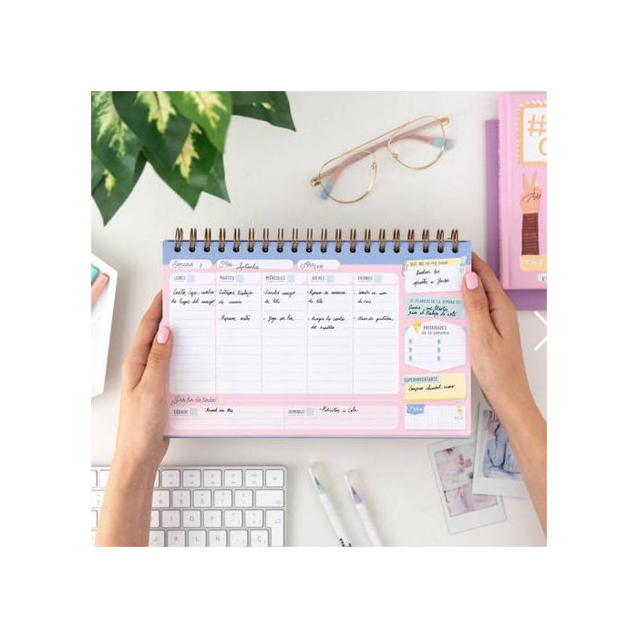 PLANIFICADOR ATEMPORAL ORGANIZADOR DOBLE ESPIRAL "PARA EMPEZAR LOS LUNES CON GANAS" MR.WONDERFUL WOA09469ES 0 PLANIFICADOR ATEMPORAL ORGANIZADOR DOBLE ESPIRAL "PARA EMPEZAR LOS LUNES CON GANAS" MR.WONDERFUL WOA09469ES 0