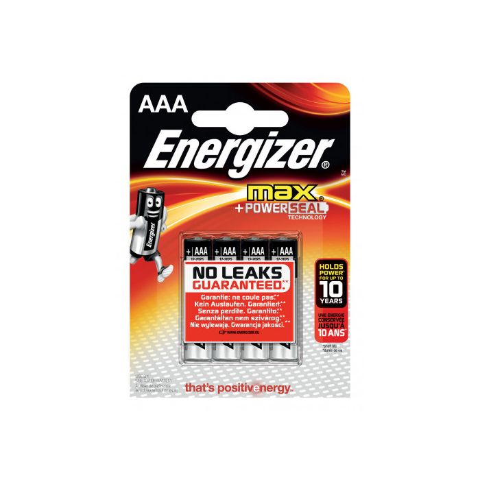 Blister 4 Pilas Max Tipo Lr03 (Aaa) Energizer E301532000