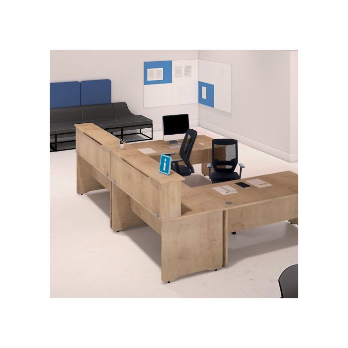 MODULO RECEPCION ALTILLO 140CM HAYA / HAYA. MEDIDAS 140X40X30CM. (MESA NO INCLUIDA EN EL PRECIO, SE COMPRA APARTE) ROCADA 5014AA01 3