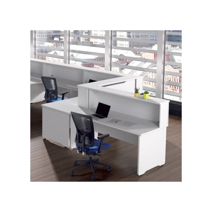MODULO RECEPCION ALTILLO 160CM BLANCO / BLANCO. MEDIDAS 160X40X30CM. (MESA NO INCLUIDA EN EL PRECIO, SE COMPRA APARTE) ROCADA 5016AW04 1