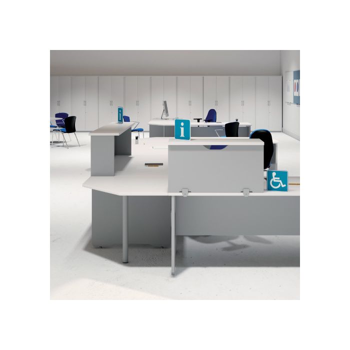 MODULO RECEPCION ALTILLO 200CM GRIS / GRIS. MEDIDAS 200X40X30CM. (MESA NO INCLUIDA EN EL PRECIO, SE COMPRA APARTE) ROCADA 5020AN02 1