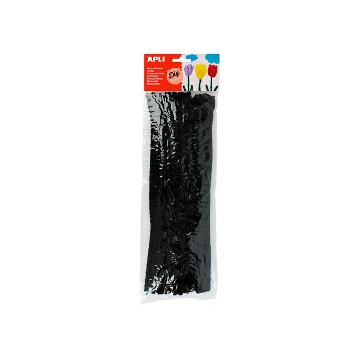 Apli Limpiapipas 300x6mm negro -50u-