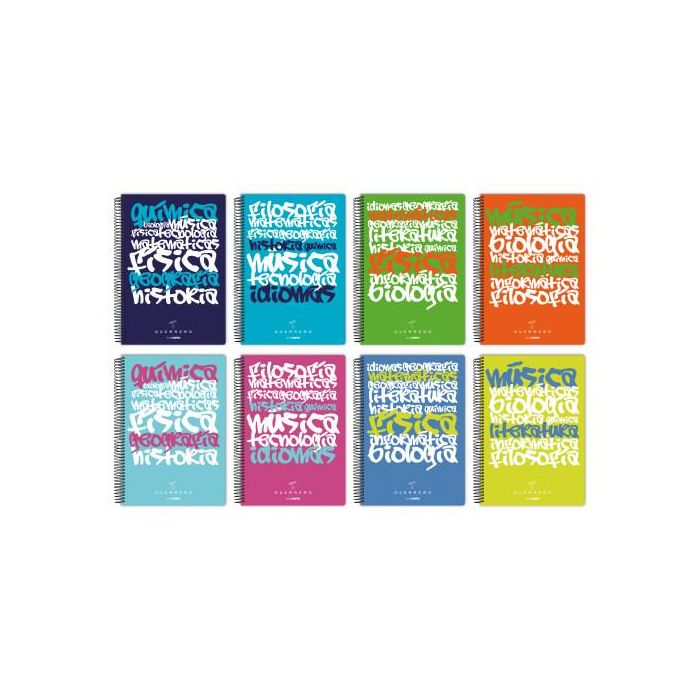 Cuaderno Polipropileno Uniclasic 4º 80 Hojas 90Gr. 1 Linea Colores Surtidos Guerrero 88433298 5 unidades