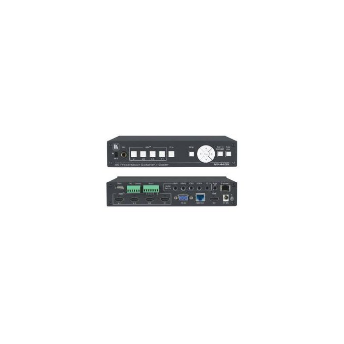 KRAMER VP-440X 18G 4K PRESENTATION SWITCHER/SCALER WITH HDBASET &amp; HDMI SIMULTANEOUS OUTPUTS