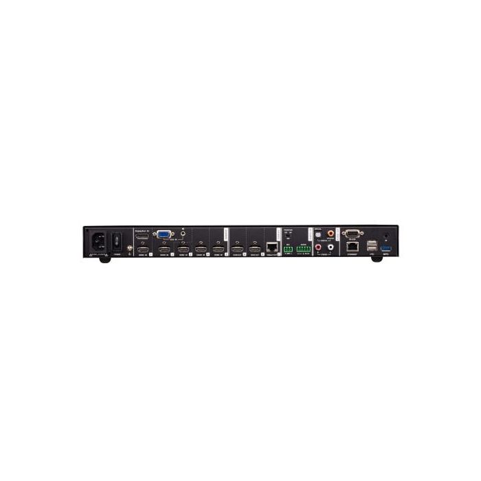 Aten VP2730 Interruptor de Video HDMI, Conmutador HDMI de 7 Entradas y 2 Salidas, Soporta 1080p, Color Negro, Montaje en Rack 1U, Metal