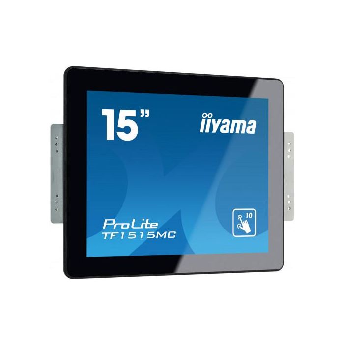 iiyama ProLite TF1515MC-B2 monitor pantalla táctil 38,1 cm (15") 1024 x 768 Pixeles Negro Multi-touch 2