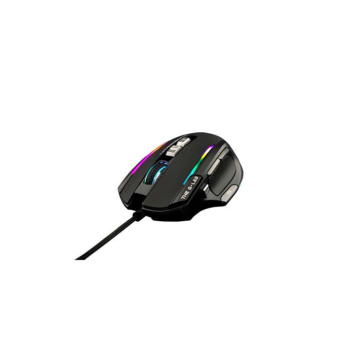 G-Lab Illuminated Gaming Mouse - 4800 Dpi - Software - Black (KULT-NITROGEN-ATOM) 1