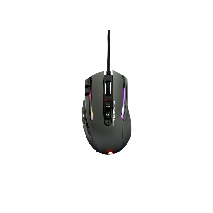 G-Lab Illuminated Rgb Gaming Mouse - 12000 Dpi - Software - Grey (KULT-NITROGEN-CORE)