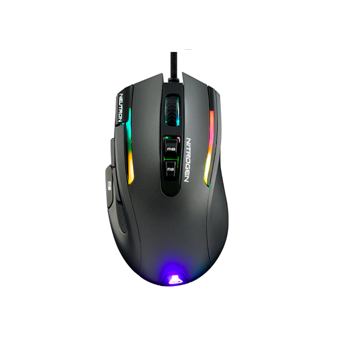 THE G-LAB Illuminated Gaming Mouse - 7200 Dpi - Software - Extra Weights (KULT-NITRO-NEUTRON)