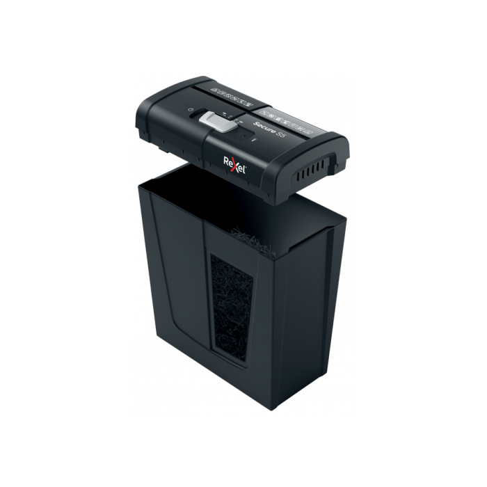 Rexel Secure S5 triturador de papel Corte en tiras 70 dB Negro 1