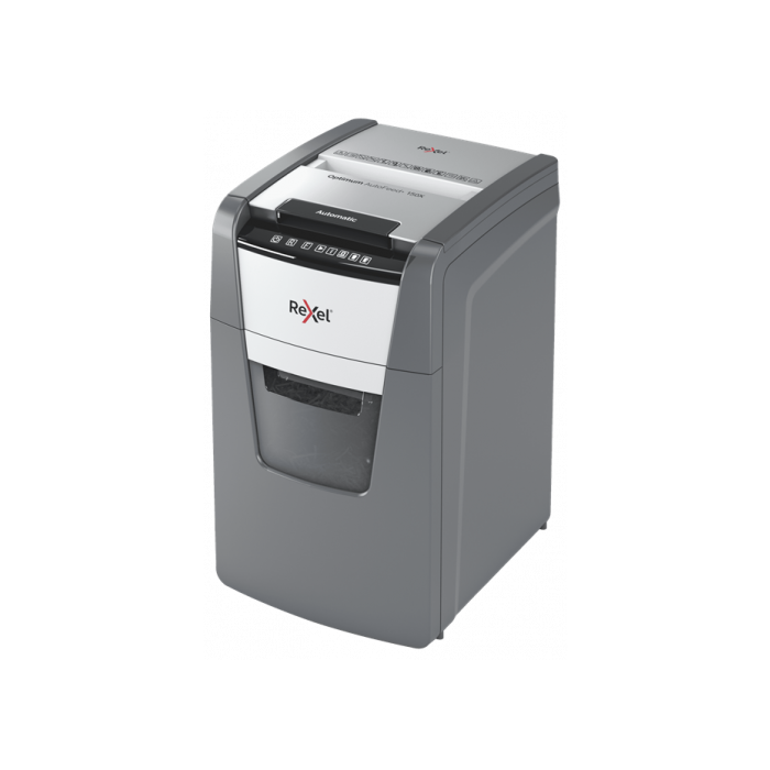 Rexel Optimum AutoFeed+ 150X A triturador de papel Corte cruzado 55 dB 22 cm Negro, Gris 1